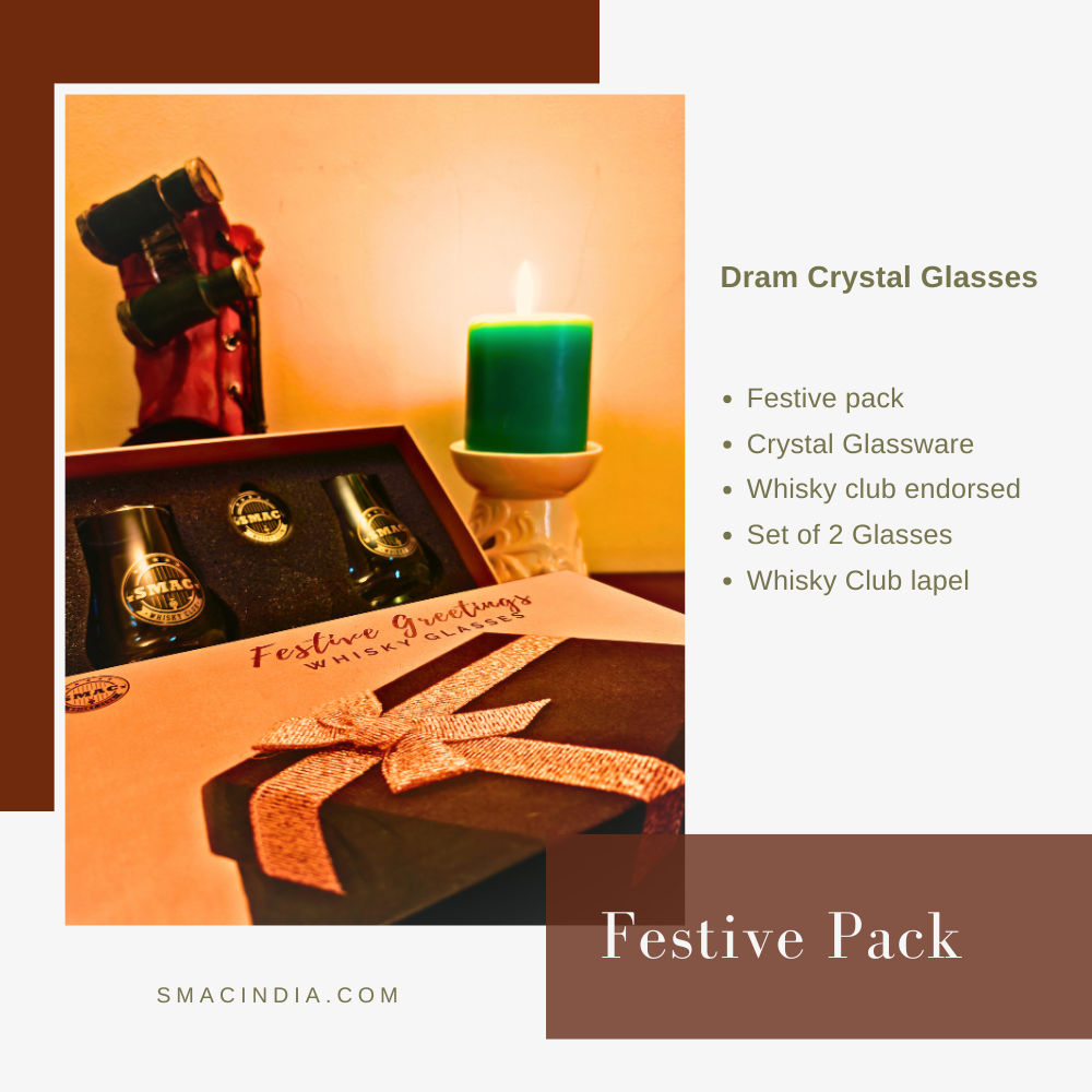 Dram Crystal Glasses Festive Pack