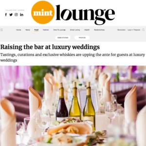 Raising the bar at luxury weddings